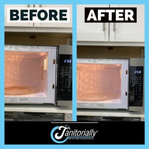 Before and After Microwave Cleaning