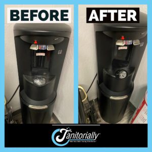 Before and After Water Dispenser Cleaning 